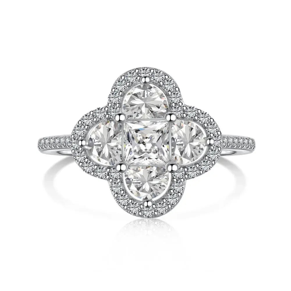 Fleurette Halo Ring