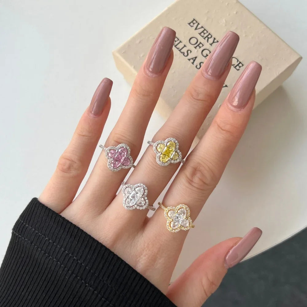 Fleurette Halo Ring