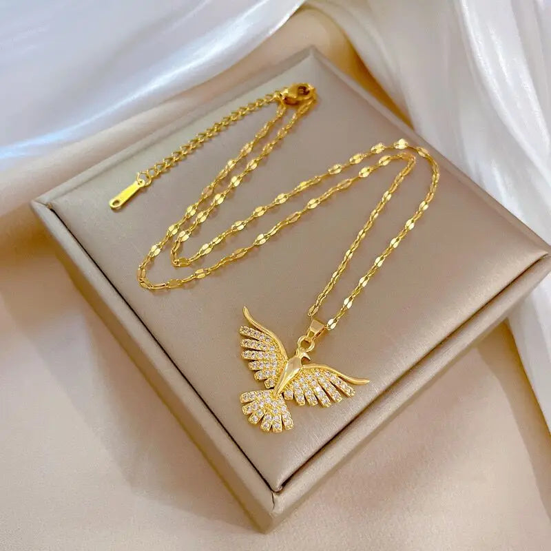 Aureole Phoenix Pendant Necklace