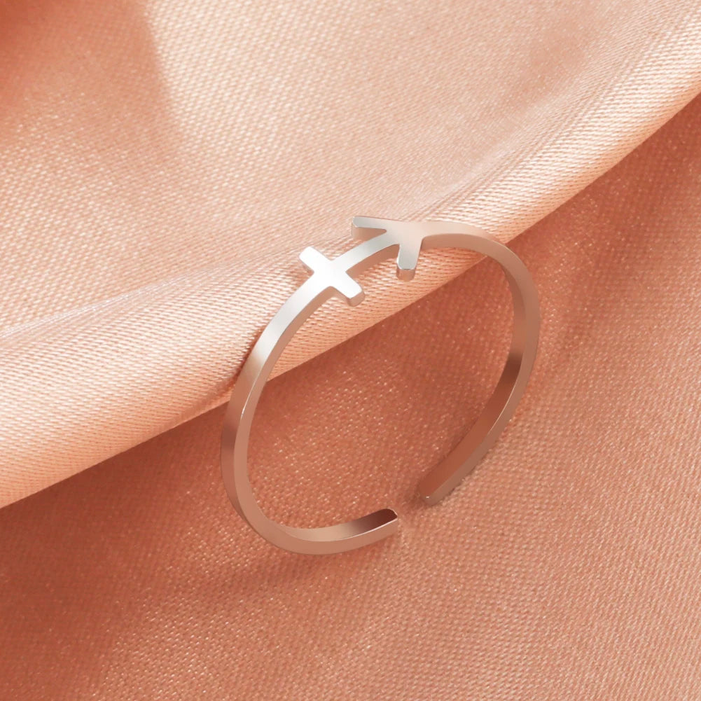 Aureole Zodiac Open Ring