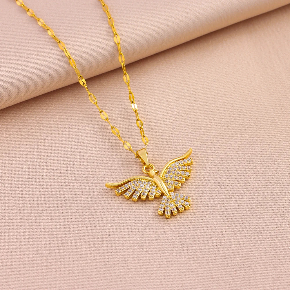 Aureole Phoenix Pendant Necklace