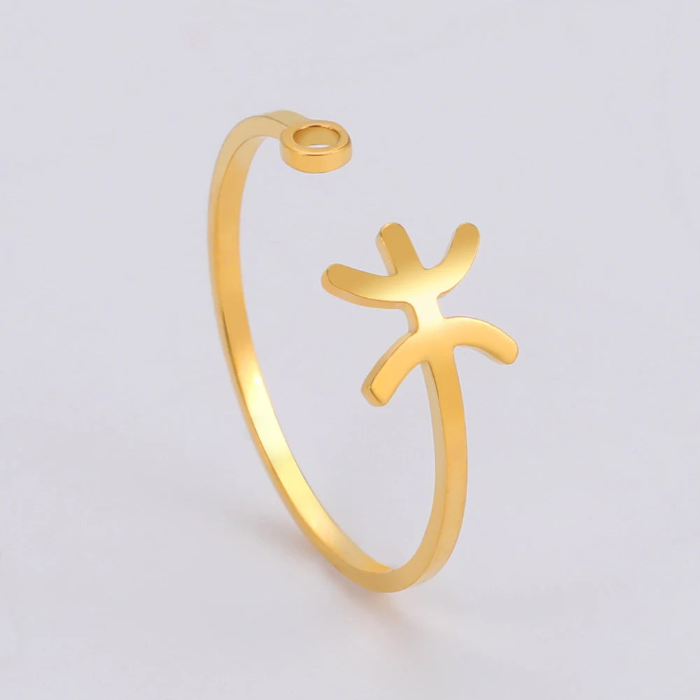 Aureole Zodiac Open Ring