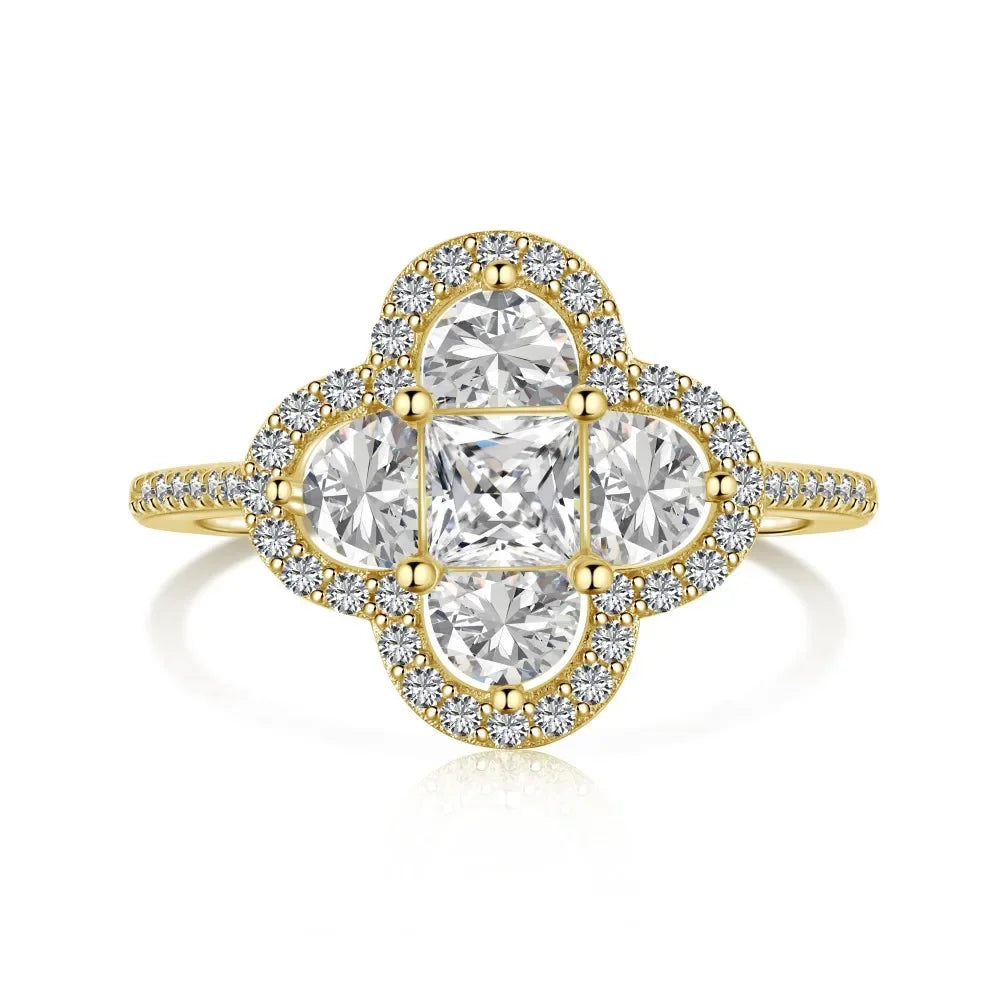 Fleurette Halo Ring