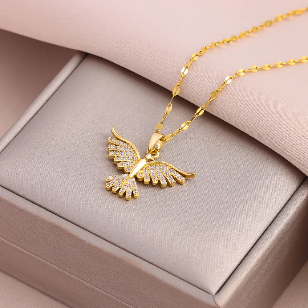 Aureole Phoenix Pendant Necklace