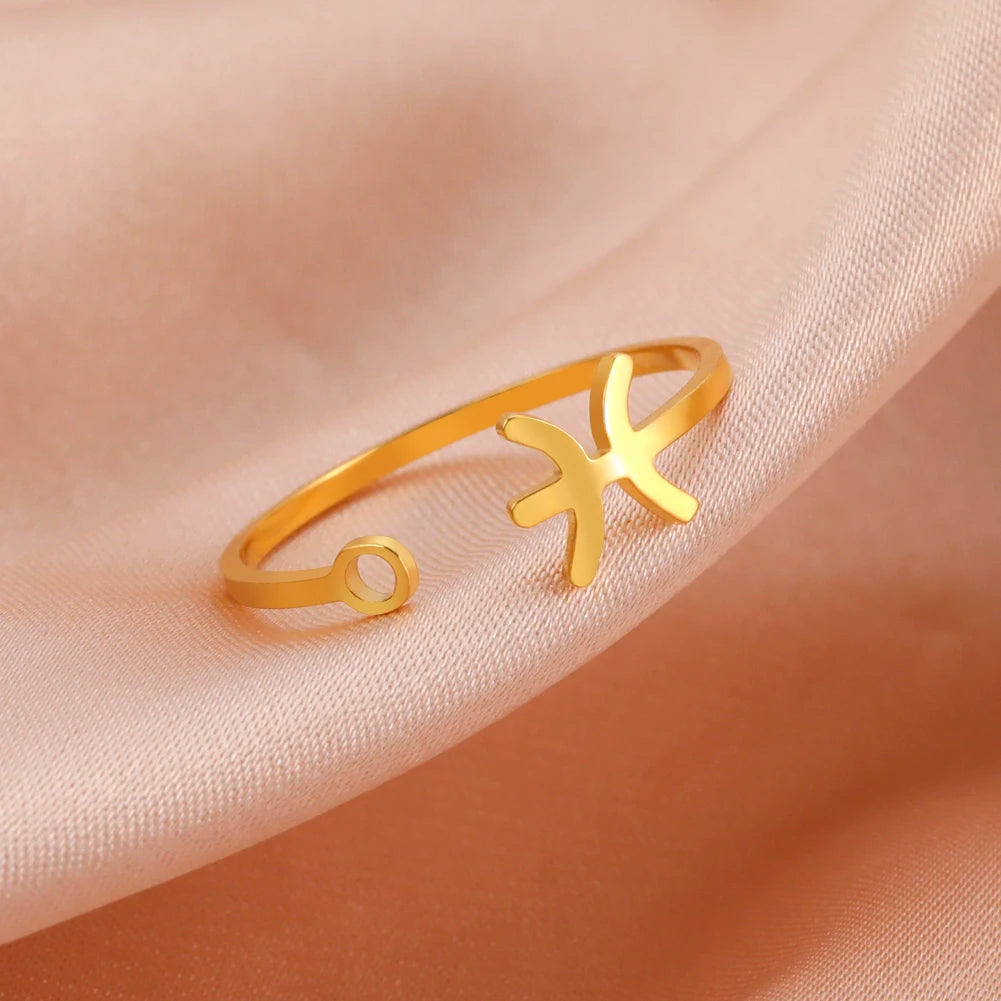 Aureole Zodiac Open Ring