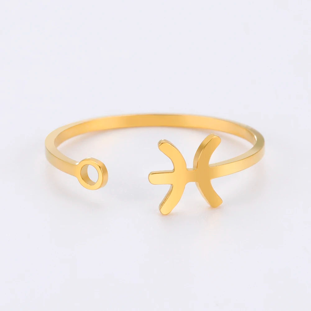 Aureole Zodiac Open Ring